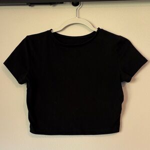 Wild Fable Classic Black Crop Top